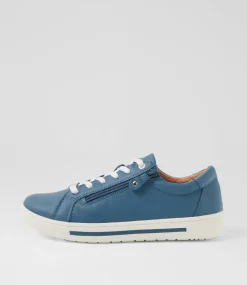 Women SUPERSOFT Sneakers-Evone Denim Leather Sneakers