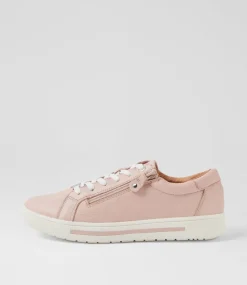 Women SUPERSOFT Comfort|Sneakers-Evone Dusty Pink Leather Sneakers
