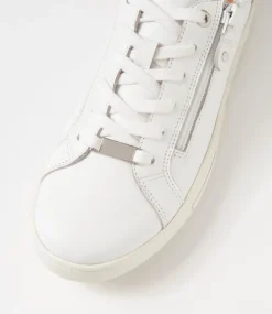 Women SUPERSOFT Comfort|Sneakers-Evone White Leather Sneakers