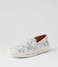 Women SUPERSOFT Comfort|Sneakers-Exercise Black Grey Travel Stamp Leather Sneakers