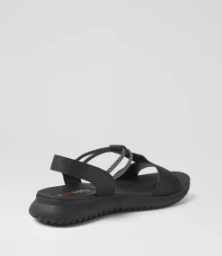 Women I LOVE BILLY Flats|Sandals-Extello Black Sandals