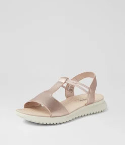 Women I LOVE BILLY Flats|Sandals-Extello Champagne Sandals