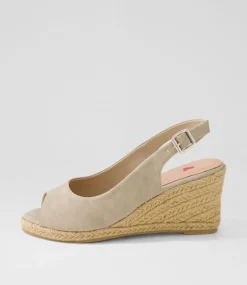 Women I LOVE BILLY Espadrilles|Heels-Fabiana Light Taupe Nubuck Pu Sandals