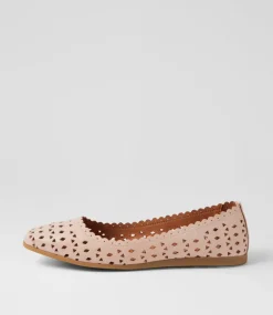 Women DIANA FERRARI Flats-Fahey Blush Leather Flat Shoes