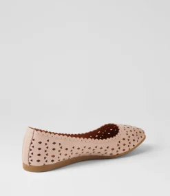 Women DIANA FERRARI Flats-Fahey Blush Leather Flat Shoes