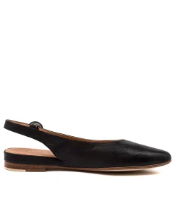 Women TOP END Flats-Fairy Black Leather Flat Shoes