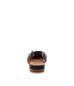 Women TOP END Flats-Fairy Black Leather Flat Shoes