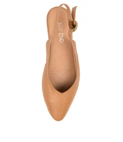 Women TOP END Flats-Fairy Dark Tan Leather Flat Shoes
