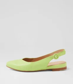 Women TOP END Flats-Fairy Light Citrus Leather Flat Shoes