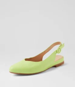 Women TOP END Flats-Fairy Light Citrus Leather Flat Shoes