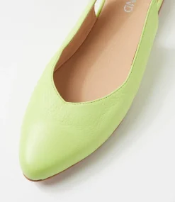 Women TOP END Flats-Fairy Light Citrus Leather Flat Shoes