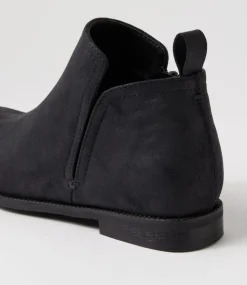 Women I LOVE BILLY Boots-Fanda Black Nubuck Boots