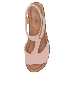 Women SUPERSOFT Comfort|Flats-Fanne2 Blush Leather Sandals