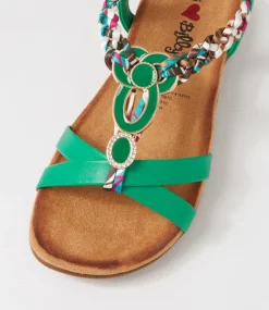 Women I LOVE BILLY Flats|Sandals-Fantasie Emerald Multi Sandals