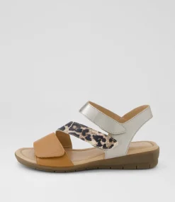 Women SUPERSOFT Comfort|Flats-Fast Tan Leopard Multi Sandals
