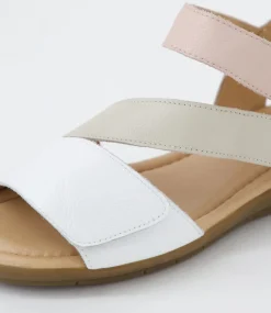 Women SUPERSOFT Comfort|Flats-Fast White Almond Multi Sandals