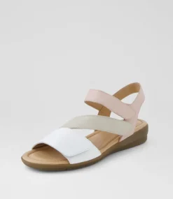 Women SUPERSOFT Comfort|Flats-Fast White Almond Multi Sandals