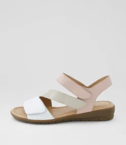 Women SUPERSOFT Comfort|Flats-Fast White Almond Multi Sandals