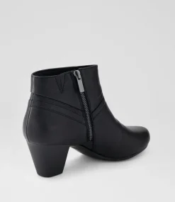 Women SUPERSOFT Boots|Comfort-Fayie Black Leather Ankle Boots
