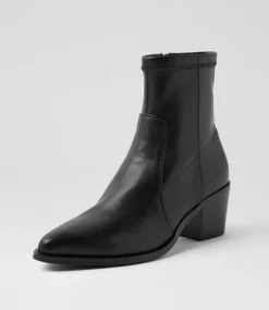 Women DIANA FERRARI Boots-Fearnot Black Stretch Ankle Boots