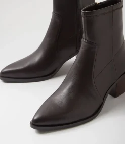Women DIANA FERRARI Boots-Fearnot Choc Stretch Ankle Boots