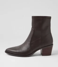 Women DIANA FERRARI Boots-Fearnot Choc Stretch Ankle Boots