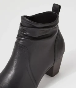 Women SUPERSOFT Boots|Comfort-Feliciity Black Leather Ankle Boots