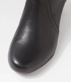 Women SUPERSOFT Boots|Comfort-Feliciity Black Leather Ankle Boots