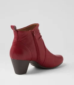 Women SUPERSOFT Boots|Comfort-Feliciity Pinot Leather Ankle Boots