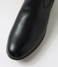 Women SUPERSOFT Boots|Comfort-Felicitey Black Leather Knee High Boots