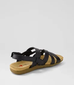 Women I LOVE BILLY Flats|Sandals-Ferne Black Sandals