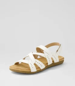 Women I LOVE BILLY Flats|Sandals-Ferne White Sandals