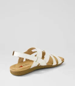 Women I LOVE BILLY Flats|Sandals-Ferne White Sandals