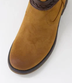 Women I LOVE BILLY Boots-Fhuter Tan Nubuck Pu Ankle Boots