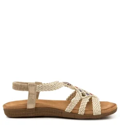 Women I LOVE BILLY Flats|Sandals-FIORENTE BEIGE MULTI