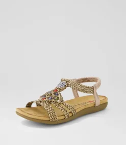 Women I LOVE BILLY Flats|Sandals-Fiorente Cafe Multi Sandals