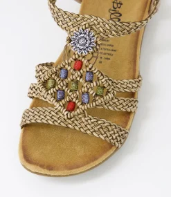 Women I LOVE BILLY Flats|Sandals-Fiorente Cafe Multi Sandals