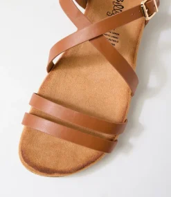 Women I LOVE BILLY Flats|Sandals-Flagrun Tan Sandals