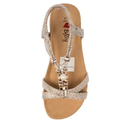 Women I LOVE BILLY Flats|Sandals-FLAIR NATURAL SNAKE MULTI