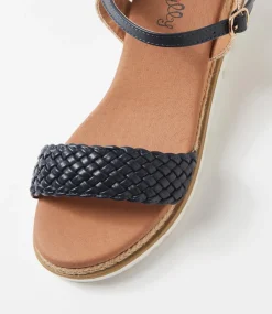Women I LOVE BILLY Heels|Sandals-Fleurie Navy Multi Sandals