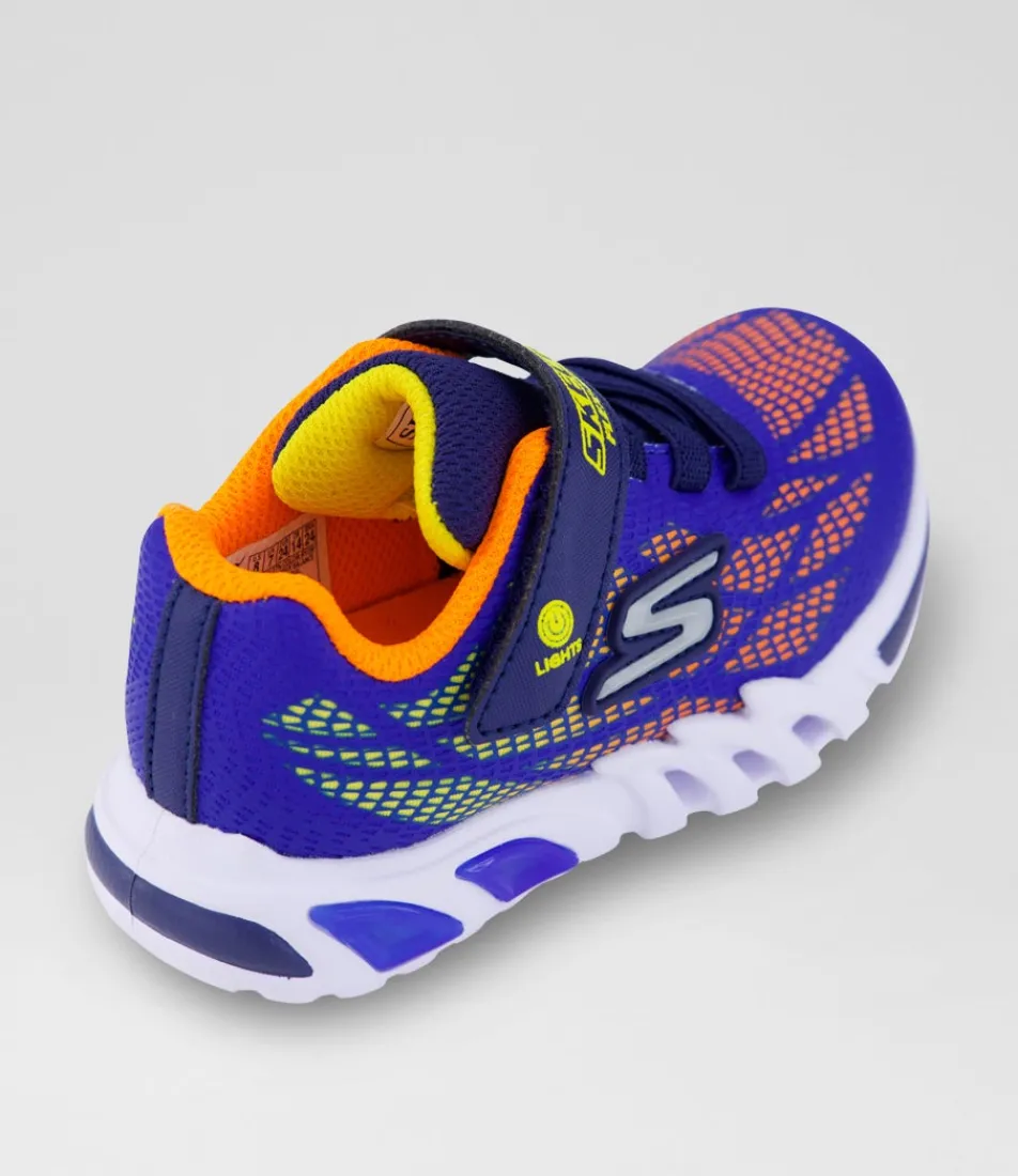 SKECHERS Sport School Shoes-Flex Glow Elite Toddler Orange Sneakers
