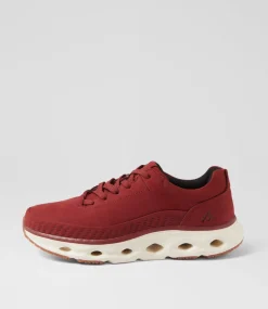 COLORADO Sneakers|Casuals-Floa Red Nubuck Sneakers