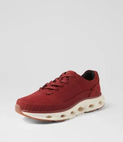 COLORADO Sneakers|Casuals-Floa Red Nubuck Sneakers