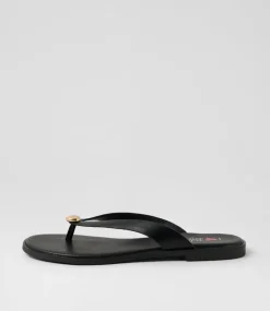 Women I LOVE BILLY Flats|Sandals-Forano Black Sandals