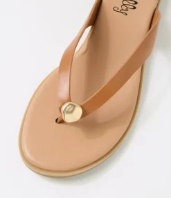 Women I LOVE BILLY Flats|Sandals-Forano Tan Sandals