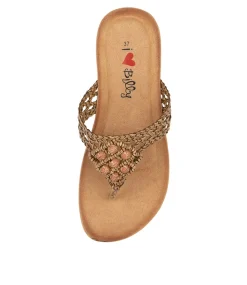 Women I LOVE BILLY Flats|Sandals-FORDY CHOC MULTI