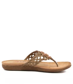 Women I LOVE BILLY Flats|Sandals-FORDY CHOC MULTI