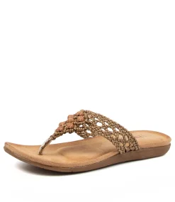 Women I LOVE BILLY Flats|Sandals-FORDY CHOC MULTI
