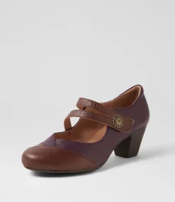 Women SUPERSOFT Comfort|Mary Janes-Fortunet Purple Leather Mary Jane Heels