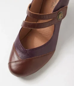 Women SUPERSOFT Comfort|Mary Janes-Fortunet Purple Leather Mary Jane Heels